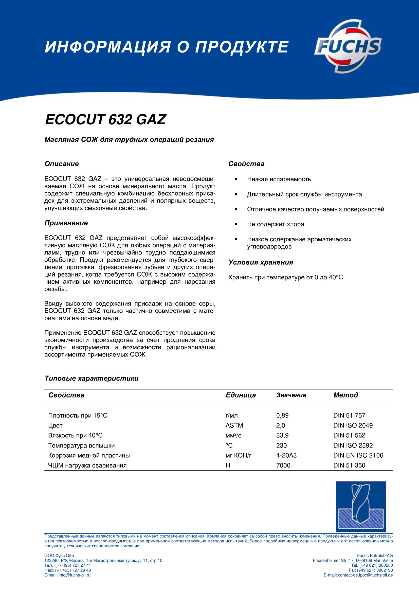 ECOCUT 632 GAZ