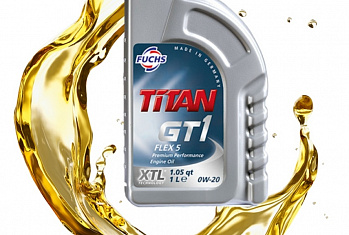 Новое моторное масло TITAN GT1 FLEX 5 SAE 0W-20
